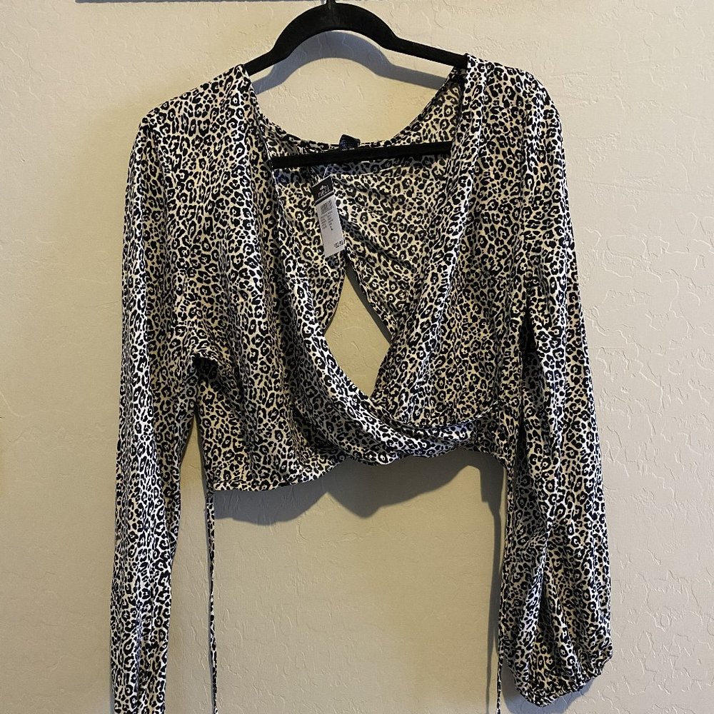 Rue 21 Animal Print Crop Top